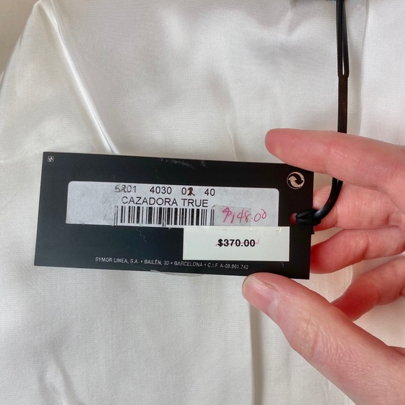 Javier Simorra White Jean Jacket - Picture 9 of 13